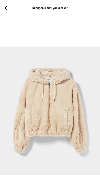 bershka Sünni yünlü #ceket peluş