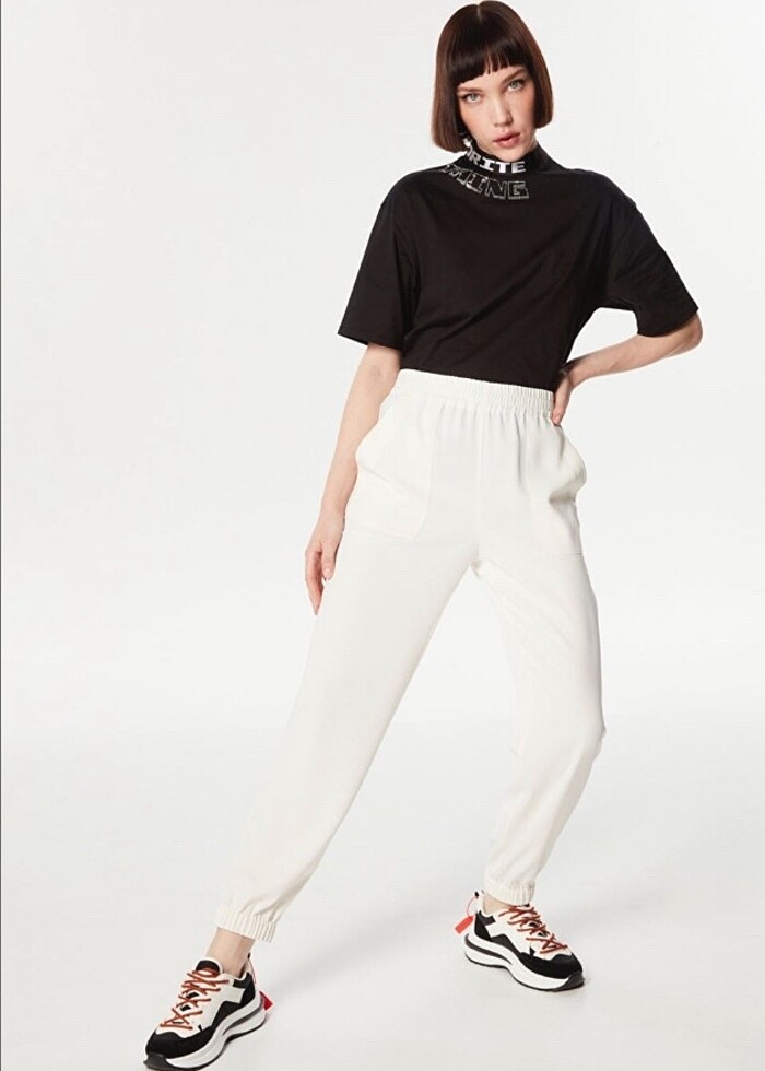 Twist jogger pantalon - Görsel 2