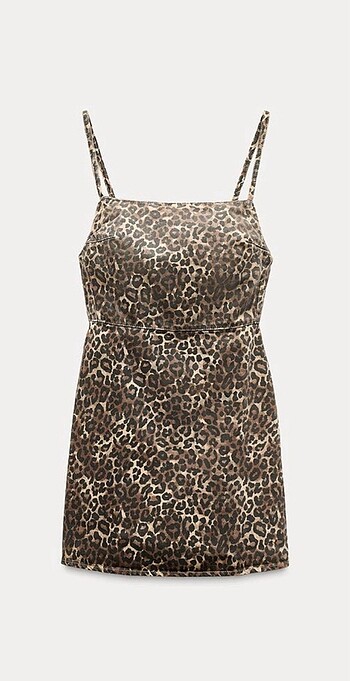 Zara Zara leopar mini elbise