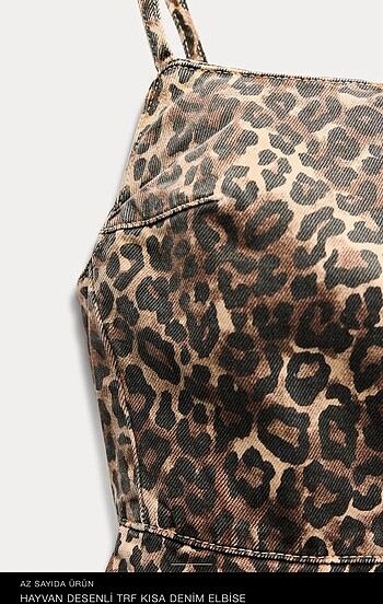 s Beden camel Renk Zara leopar mini elbise