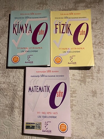 karekök kimya fizik matematik tanesi 60 tl