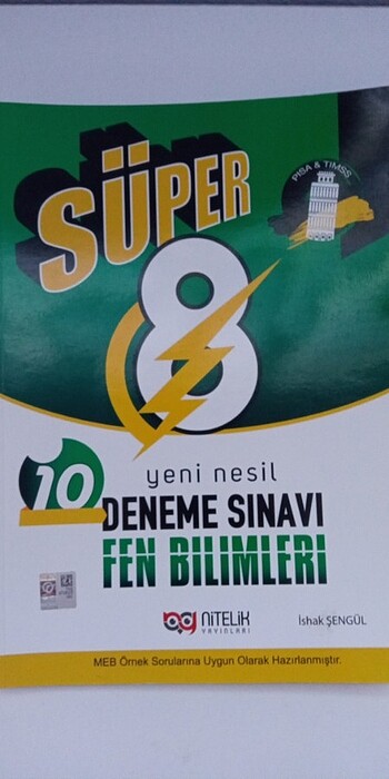 8. Sınıf fen bilimleri nitelik yayınları 10 şu deneme