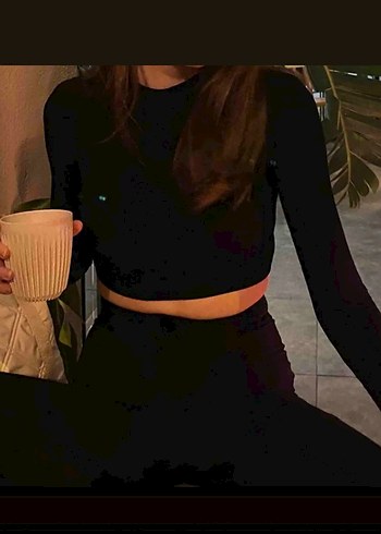 Bershka Crop buluz uzun kollu