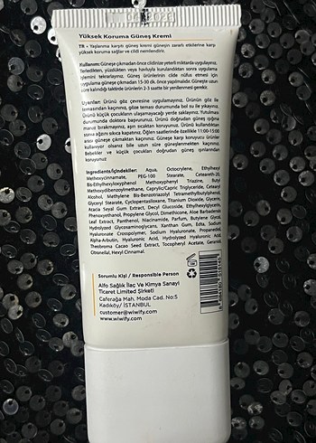 WiWify SPF 50+ Yüksek Koruma Güneş Kremi - Görsel 2