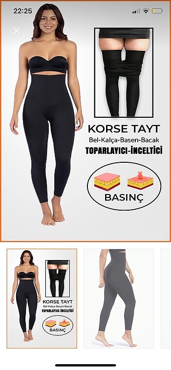 Beden inceletici korse tayt