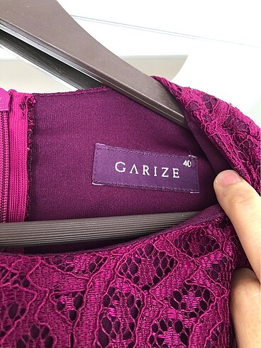 40 Beden mor Renk Balık model dantel güpürlü abiye elbise