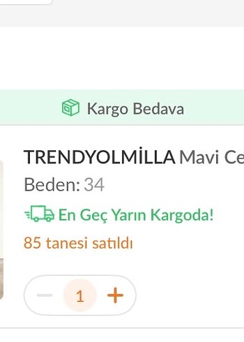 Lacivert Kadın Denim Elbise Trendyolmilla - Görsel 6