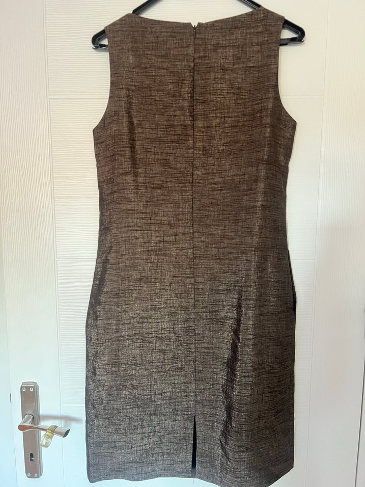 Ellen Tracy İşleme Boncuklu Midi Elbise - Görsel 4