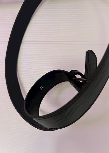 Siyah Deri Tokalı Çocuk Kemer - Görsel 2