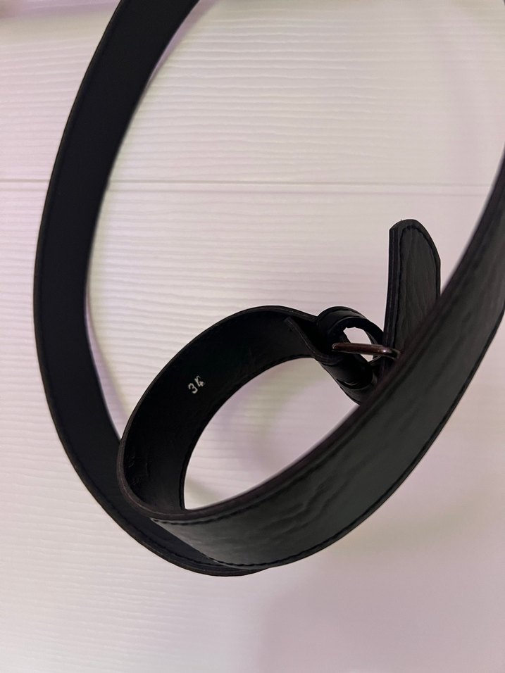 Siyah Deri Tokalı Çocuk Kemer - Görsel 2