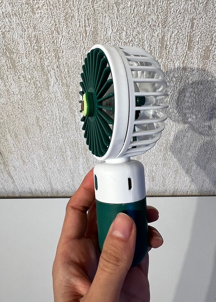Yeşil Avakadolu Mini El Fanı - Görsel 4