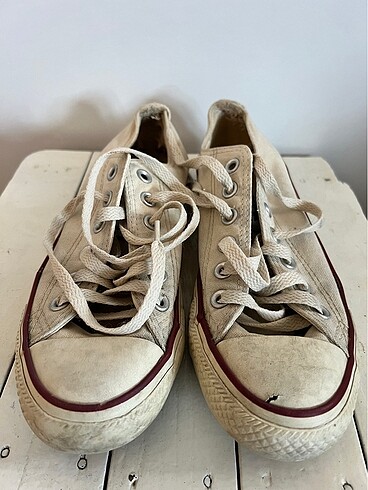 Converse Krem Spor Ayakkabı