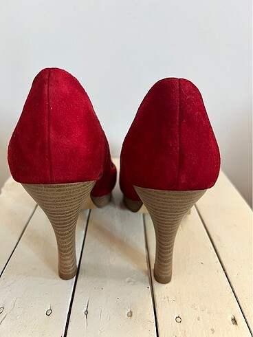 Melooy Kırmızı Topuklu Ayakkabı - Görsel 5