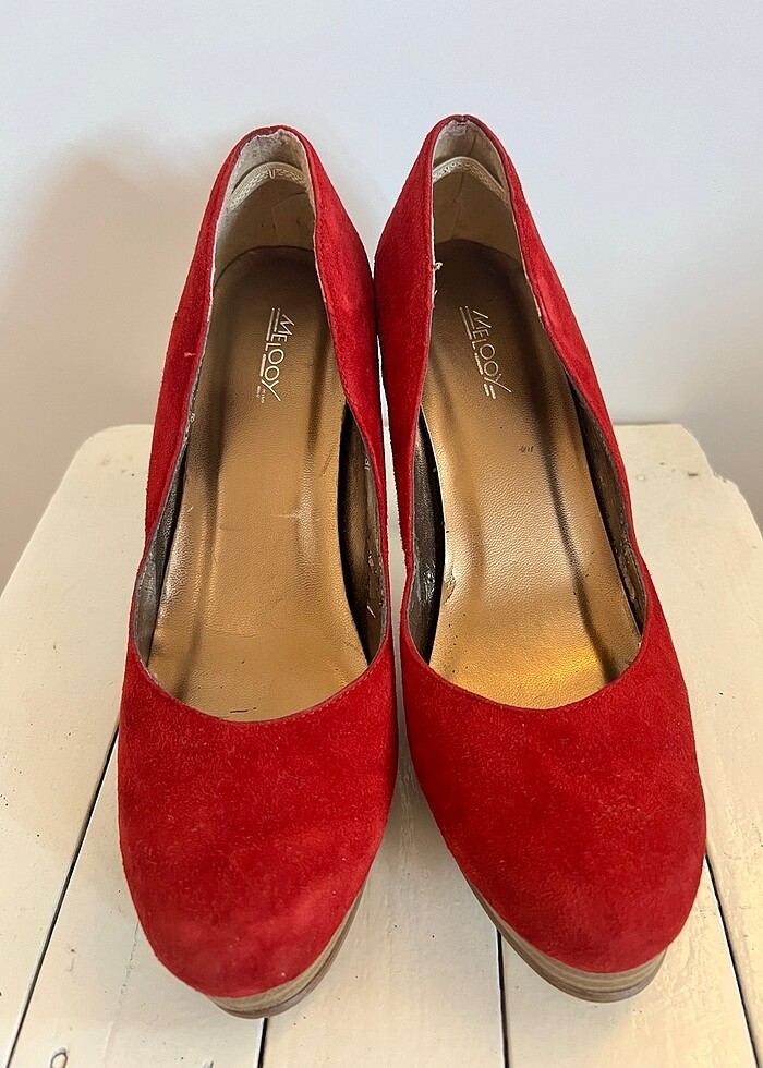 Melooy Kırmızı Topuklu Ayakkabı - Görsel 2