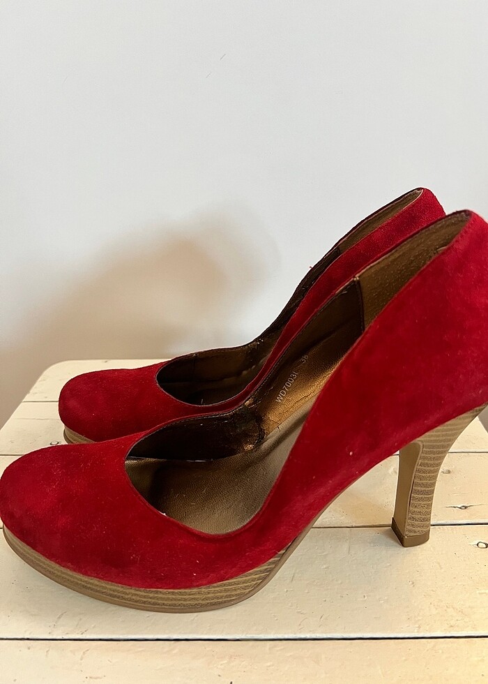 Melooy Kırmızı Topuklu Ayakkabı - Görsel 3