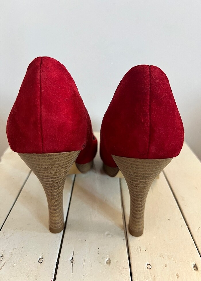 Melooy Kırmızı Topuklu Ayakkabı - Görsel 5