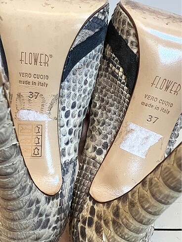 Flower Deri Topuklu Ayakkabı - Görsel 5