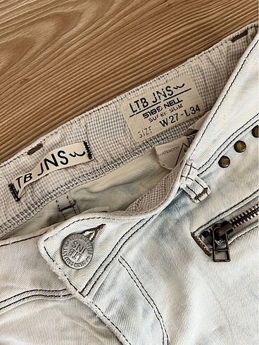 27 Beden Ltb Buz Mavisi Kot Jean