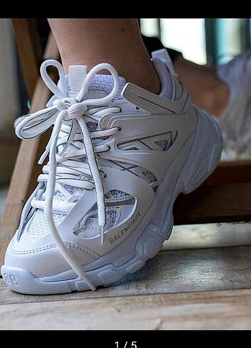 Beyaz Balenciaga Track Spor Ayakkabı Zara Spor Ayakkabı %20 İndirimli -  Gardrops