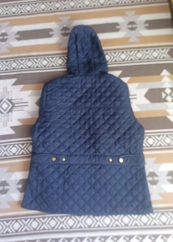 Kapüşonlu Lacivert Kadın Ceket - Görsel 2