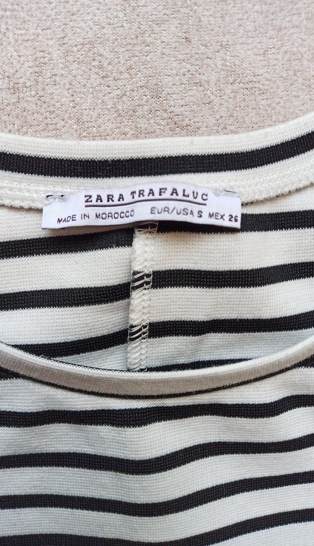 Kısa Kollu Siyah-Beyaz Midi Elbise - Görsel 2