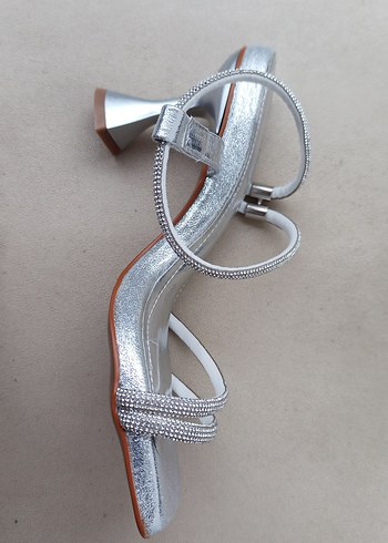 36 Beden Gri parlak Stiletto yeni ayarında Topuklu Kadın Ayakkabı