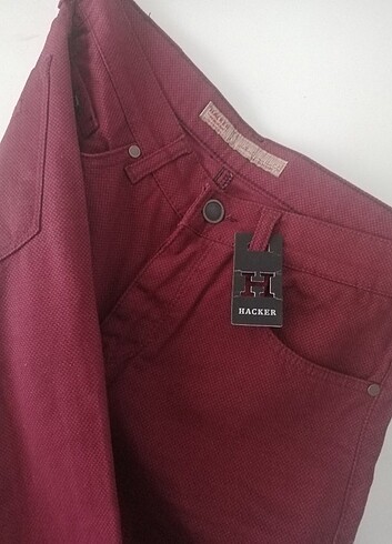 BORDO SIFIR ETIKETLI KOT