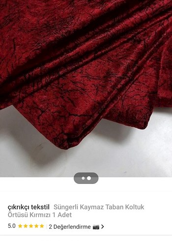 Diğer kırmızı süngerli koltuk yatak örtüsü
