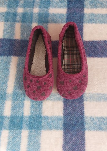 Kız Çocuk Renkli örgü Sıcak Ev Terliği - Görsel 2