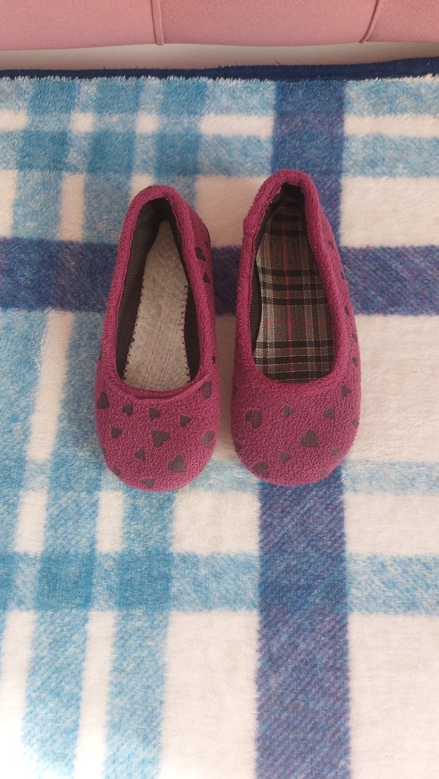 Kız Çocuk Renkli örgü Sıcak Ev Terliği - Görsel 2