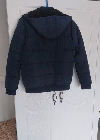 lacivert Erkek Çocuk Kapüşonlu Mont - Görsel 6