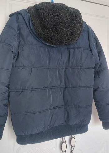 lacivert Erkek Çocuk Kapüşonlu Mont - Görsel 7