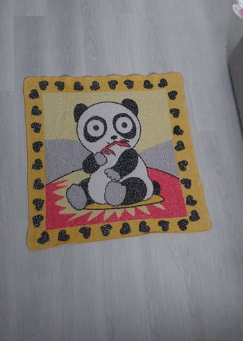 Renkli Baskılı Panda Desenli Çocuk Battaniyesi - Görsel 4