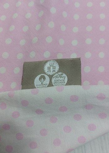 Nakışlı Pamuklu Pembe Bebek Uyku Seti - Görsel 5