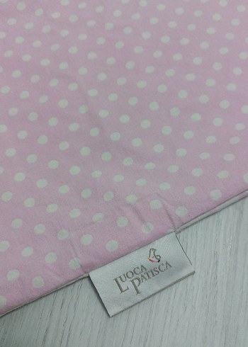 Nakışlı Pamuklu Pembe Bebek Uyku Seti - Görsel 6