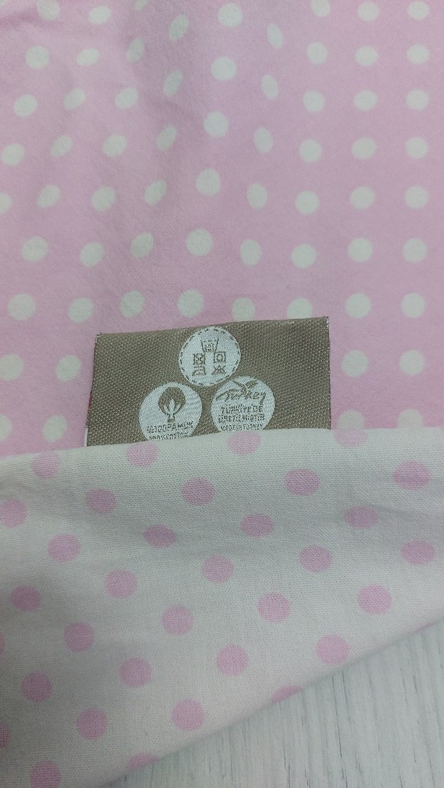 Nakışlı Pamuklu Pembe Bebek Uyku Seti - Görsel 5