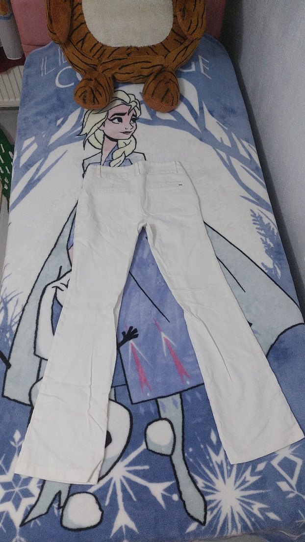 Beyaz Kadın İspanyol paça Pantolon #chima - Görsel 4