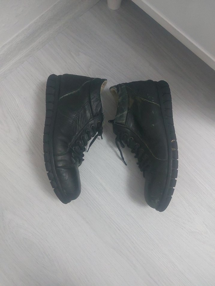 Siyah Erkek bagcıklı bot Ayakkabı - Görsel 2