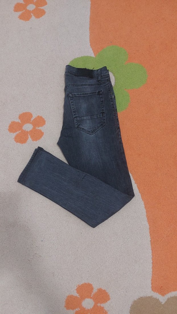 siyah Erkek Denim kot Pantolon jeans - Görsel 2