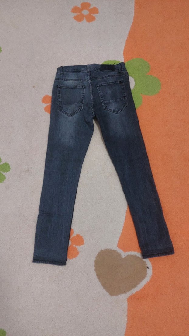 siyah Erkek Denim kot Pantolon jeans - Görsel 5