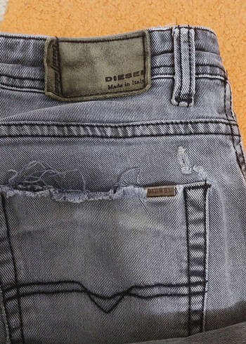 Gri Regular Fit Erkek Kot Pantolon - Görsel 6