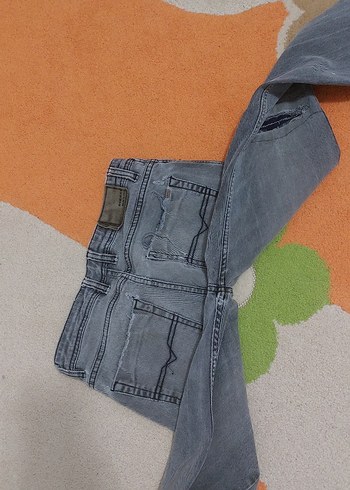 Gri Regular Fit Erkek Kot Pantolon - Görsel 5