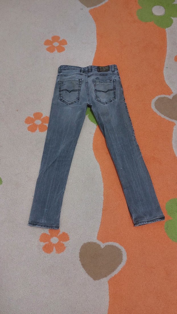 Gri Regular Fit Erkek Kot Pantolon - Görsel 4