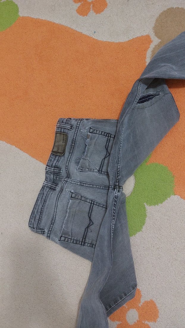 Gri Regular Fit Erkek Kot Pantolon - Görsel 5