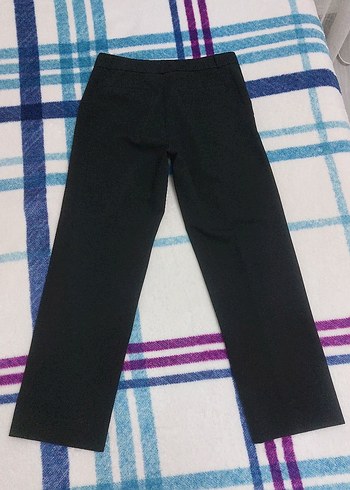 Siyah Kadın Normal Kesim Kumaş Pantolon - Görsel 6