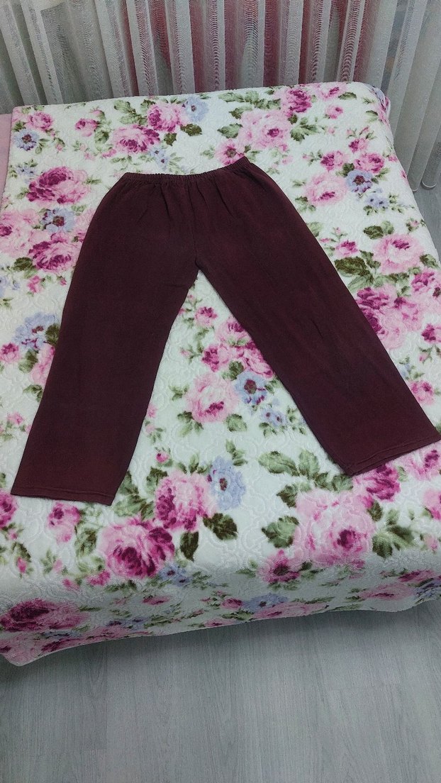 Bordo kadın pijama alt giyim #pijama #altı - Görsel 3
