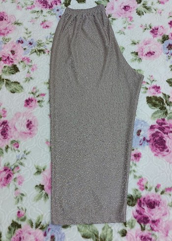 Dantel Detaylı Bol Kesim Kumaş Pantolon - Görsel 2