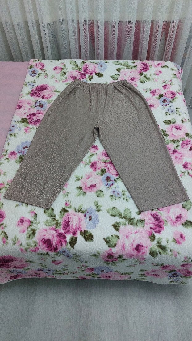 Dantel Detaylı Bol Kesim Kumaş Pantolon - Görsel 5