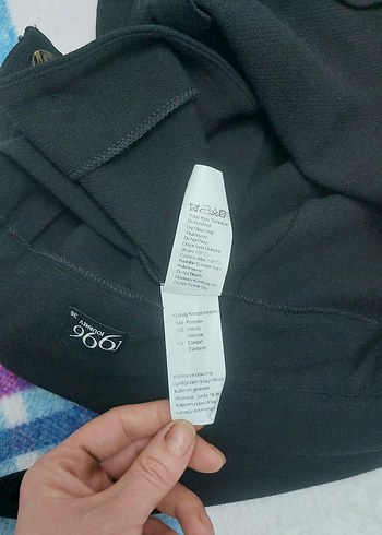 Kemer Detaylı Siyah Midi Mini Etek - Görsel 5