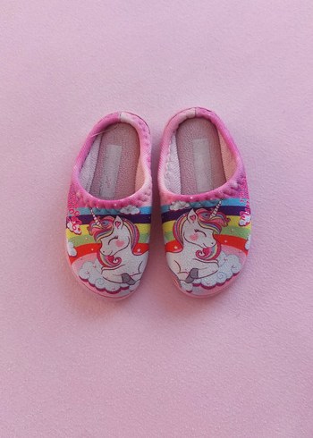 Kız Çocuk Unicorn Desenli Sıcak Terlik - Görsel 2